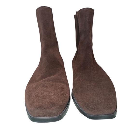 TOD’S Quinn Guiana Beatles Suede Ankle Boots Brown Size 6 - Picture 4 of 14